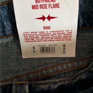 Lucky Brand Red Tag with Blue Denim